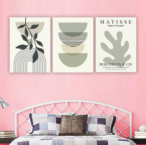 Pósteres de Arte Mural de Plantas Verdes Abstractas Estilo Boho <span class=keywords><strong>Matisse</strong></span>, Impresión en Lienzo para Decoración de Interiores de Sala de Estar - Product Image 5