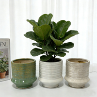 Vase en céramique blanc minimaliste moderne, pot de fleurs texturé créatif pour la décoration de la maison, du bureau ou comme centre de table de mariage