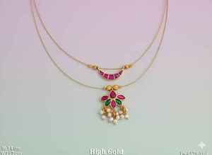 Conjuntos de Joyería de Moda Brillante de Alta Calidad para Mujer, Conjuntos de Colgantes Antiguos de Oro de Alta Calidad, 14 cm, 7 g, Conjuntos de Joyería de Diseño Elegante - Product Image 3