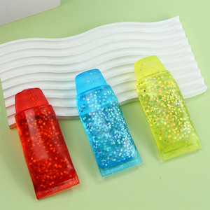 Ornement anti-stress à presser en tube scintillant, décoration étoile à paillettes pour soulager le stress - Product Image 2