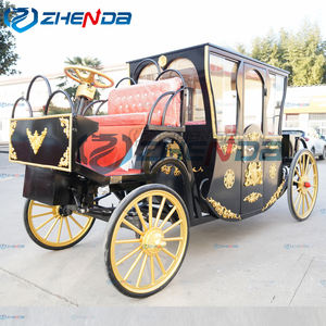 Noble Sightseeing Royal Carriage Parque de Atracciones Cenicienta Princesa Decoración del hogar Accesorios de fiesta Boda Carruaje de <span class=keywords><strong>caballos</strong></span> - Product Image 4