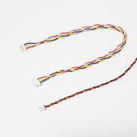 Maßgefertigtes Flachbandkabel mit Crimpanschlüssen, 1,0mm-2,5mm Abstand, Parallele Elektronische Verbindungsdraht, PVC-ummantelter Verzinnter Kupferleiter