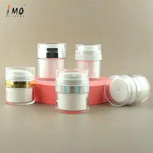 2024 Hot sell white cosmetic plastic face cream jar packaging 50ml eye cream jar