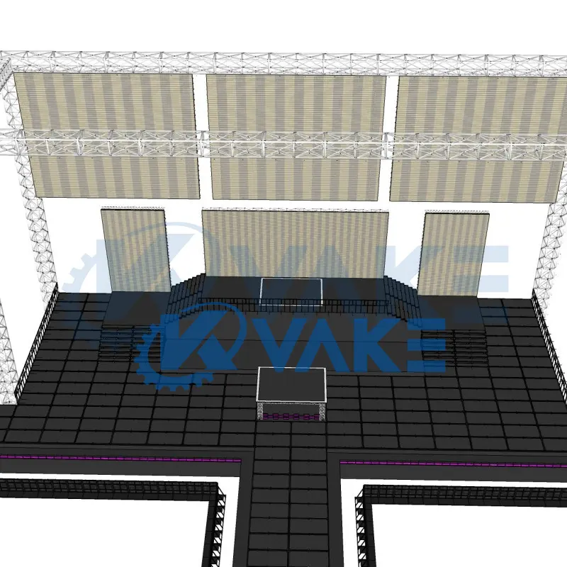 Low Cost Stage Podium Montieren Sie die Bühnen struktur, die tragbare Bühne