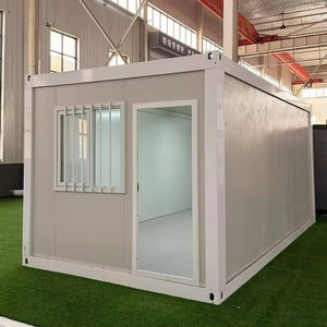 Casa Contenedor Modular Prefabricada de Acero Galvanizado, Impermeable e Ignífuga, de 6x3x2.8 Metros (20 pies), con Estructura de Acero Ligero, Empaque Plano LCL Rápido - Product Image 1