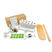 Kit de culture hydroponique intelligent d'intérieur HOMEJOY Aero Smart Hydroponics Led, mini jardin domestique pour la germination des légumes, spectre complet 72 pièces blanc