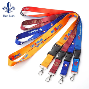 Custom Printed Logo Polyester Neck Strap Lanyard Sublimation ID Card Badge Holder Lanyard for Promotions