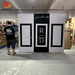 Panneau de bienvenue en acrylique lisse et populaire, fond noir, moderne, durable, luxueux, décoration de mariage - Product Image 2