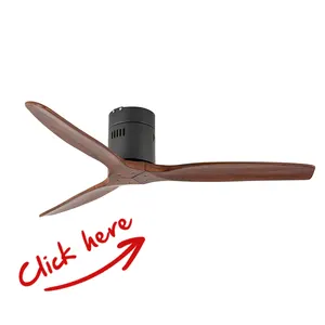 Craftmade Cổ Điển Gỗ Rắn Tuôn Ra Núi Led Roof Trần Fan 52 "Điều Khiển Từ Xa Đơn Vị Quạt Trần Cho Trần Thấp