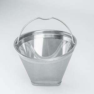 <span class=keywords><strong>Filtre</strong></span> à café réutilisable en acier inoxydable en forme de cône, maille ultra-fine, accessoire pour cafetière à <span class=keywords><strong>filtre</strong></span> avec poignée - Product Image 4