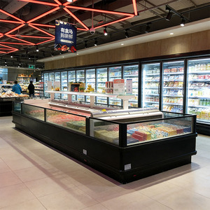 Vitrine Réfrigérée Horizontale Combinée pour Supermarché, Présentoir à Viande, Poisson et Crème Glacée, Congélateurs - Product Image 5