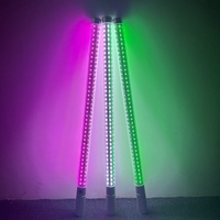 RICHSHINING Bâton lumineux LED portable en forme de microphone Rechargeable Carré Clignotant Bâton Lumineux pour Fêtes Concerts Festivals