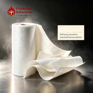 <span class=keywords><strong>Rouleau</strong></span> <span class=keywords><strong>de</strong></span> papier en fibre céramique en gros, papier d'isolation thermique ignifuge haute température pour équipement thermique industriel - Product Image 1