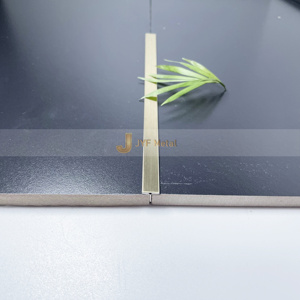 JYFMETAL M152 Profilé de finition en acier inoxydable brossé en forme de T pour carrelage, durable, installation facile, étanche, garantie 5+ ans, appartement - Product Image 5
