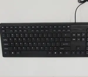 Keyboard Nirkabel OEM, Tablet Gaming Bahasa Arab Spanyol Uk, Komputer Laptop 2.4G Warna Hitam