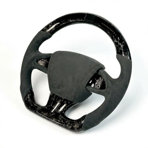 Volant personnalisé en fibre de carbone forgée de couleur violette véritable pour Volkswagen VW <span class=keywords><strong>Golf</strong></span> <span class=keywords><strong>7</strong></span> MK7 MK7.5 GTI R <span class=keywords><strong>Alcantara</strong></span> Racing - Product Image 5