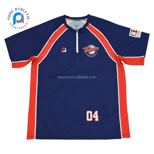 Vestes de baseball personnalisées à sublimation PURE pour entraînement en cage, vente en gros, séchage rapide, maillots de baseball et softball pour jeunes, vestes de frappe pour hommes - Product Image 2