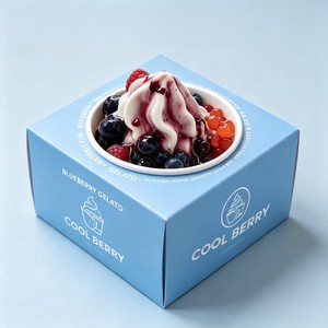 Boîtes en papier personnalisées pour coupes de gelato, coupes de <span class=keywords><strong>yaourt</strong></span> glacé, bols à dessert, emballages pour desserts, boîtes de traiteur pour desserts sucrés - Product Image 2