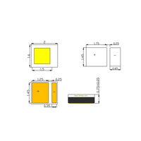 2016 Keramik 2-Pin Rosa-Gelb Abgestimmte SMD LED 3W RoHS-Zertifiziert 3-Jahres-Garantie für Auto-Notfall-Warnblinkleuchte |   Fabrik