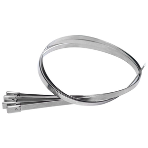 Nhà sản xuất nặng 100mm Tự khóa zip quan hệ 304/316/201 Cáp thép không gỉ dải - Product Image 1