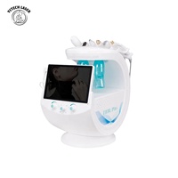 Ventes chaudes Machine faciale portable Hydra H2o2 à oxygène 7 en 1 Machine faciale intelligente à glace bleue Hydra Beauté Machine de raffermissement de la peau CE OEM