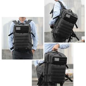 กระเป๋าเป้สะพายหลังอ็อกซ์ฟอร์ด 900D 45 ลิตร สำหรับใส่แล็ปท็อป ลายพรางสีดำ สำหรับล่าสัตว์ กิจกรรมกลางแจ้ง กันน้ำ เดินป่า เอาตัวรอด - Product Image 4