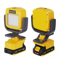 Lampe LED au lithium haute puissance TALADO ML-D015 - Chargeur de batterie 21v pour le camping, la pêche, l'exploitation minière, usage professionnel et domestique