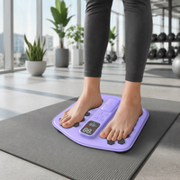 Masseur de pieds et mollets EMS avancé avec nœuds d'acupression profonds, lumière rouge, chaleur, compression, étirement des tendons, système de récupération musculaire