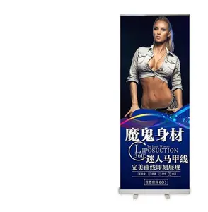 Großhandel Werbung Pull Up Banner Stand Einziehbare Roll Up Banner CMYK Digitaldruck