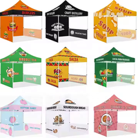 Tente à auvent numérique en tissu Oxford, paroi latérale, drapeau plume, comptoir, installation facile, pour promotion extérieure et salons professionnels