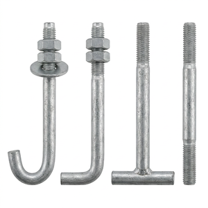Boulon de fondation en acier au carbone pour base de tour de télécommunication, type DL/T1236 J L T, boulons <span class=keywords><strong>d</strong></span>'<span class=keywords><strong>ancrage</strong></span> de fondation à double extrémité - Product Image 5
