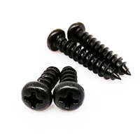 2010 pièces/boîte M1 M1.2 M1.4 M1.7 M2 M3 M4 Noir Tailles de Mélange Kit Mini Micro Croix Phillips vis à Bois à Tête Ronde Vis Autotaraudeuse