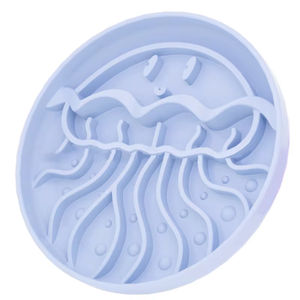 Joysure all'ingrosso eco-friendly ciotola per cani in Silicone alimentare facile da pulire durevole meduse a forma di lento mangiare piatto per leccare gli animali domestici - Product Image 1