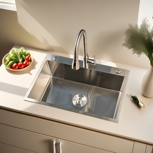 MOQ <span class=keywords><strong>1</strong></span> Lavello da Cucina in Acciaio Inox Spazzolato, Capacità Mensile 10.000 Pezzi, Imballaggi Multipli: Cartone/Pallet/Personalizzato - Product Image 4