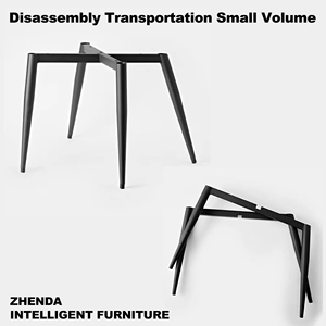 Base de Silla Cónica de Hierro Fundido Negro Moderno, Ajustable en Altura, con <span class=keywords><strong>4</strong></span> Patas, para Uso en Oficina, Venta al Por Mayor - Product Image 1