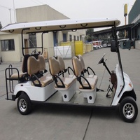 Carro de Golf Eléctrico de 8 Plazas para Turismo, Carruaje para Campos de Golf, Clubes y Recorridos Turísticos