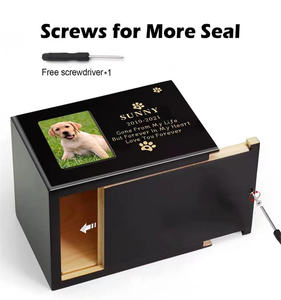מסגרת תמונה תמונה תמונה תמונה, מזכרת עץ לחיות מחמד או תיבת זיכרון כלב - Product Image 4