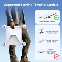 Kit de Support à Ventouse ABS pour Véhicule Starlink Mini, Fixation Voiture pour Toit de Camping-car, Toit Ouvrant/Pare-brise Avant/Lunette Arrière