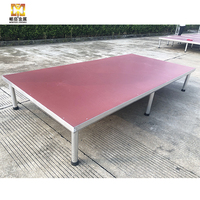 Scène portable en aluminium à montage rapide pour mariages et concerts, activités de montage et performances, matériau en alliage d'aluminium