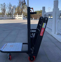 Monte-escalier électrique à 4 roues silencieux, plateforme automatique pliable en acier industriel, réglable pour le transport de meubles et matériaux de construction