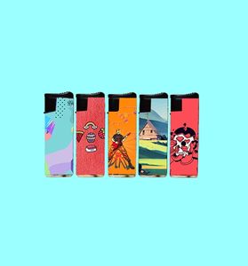 Wholesale Fast Shipping Fashionable Windproof Multi-functional Gas Refillable Simple <b>Lighter</b> for Daily Use Outdoor Camping - Product Image 5