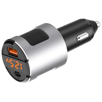 Pengisi Daya Mobil 5W PD QC3.0 USB Type C Super Fast Charging Adapter 12-24V untuk Ponsel di Kendaraan
