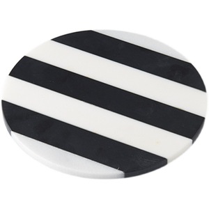 Bán Buôn Màu Đen Và Trắng Sọc Hình Chữ Nhật Hoặc Vòng Đá Cẩm Thạch Tự Nhiên Đá Hiển Thị Khay Cắt <span class=keywords><strong>Borad</strong></span> Pho Mát Cắt Hội Đồng Quản Trị - Product Image 5