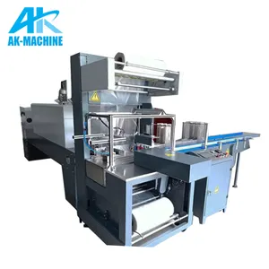 Máquina de envoltura y corte de sellado lateral de AK-150A, máquina de corte para envoltura retráctil, fabricante de maquinaria de embalaje
