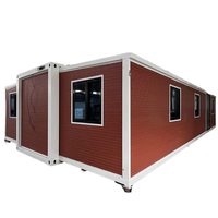 Maisons préfabriquées modulaires de luxe, extensibles, en conteneurs, de 20 pieds et 40 pieds, conformes aux normes chinoises et australiennes, à prix abordable.