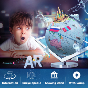 Globo de escritorio giratorio educativo para niños Smart AR World Geography Gift con lámpara - Product Image 2