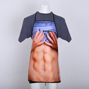 KEFEI Logo personnalisé adulte <span class=keywords><strong>cuisine</strong></span> sans manches bavoir drôle imprimé dîner <span class=keywords><strong>cuisine</strong></span> cuisson <span class=keywords><strong>tablier</strong></span> de <span class=keywords><strong>cuisine</strong></span> créatif <span class=keywords><strong>Sexy</strong></span> pour les hommes - Product Image 2