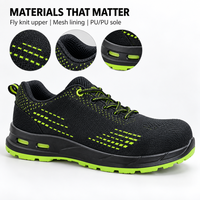 Chaussures de sécurité à embout composite personnalisées EN ISO 20345 avec tige en Fly Knit et semelle intermédiaire anti-perforation en Kevlar pour le travail en entrepôt