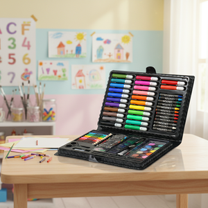 Set Artistico Non Tossico da 86 Pezzi, Kit di Disegno Personalizzato per Bambini, Set di Cancelleria per il Ritorno a Scuola con Pennarelli, Pastelli e Giocattoli da Disegno - Product Image 6