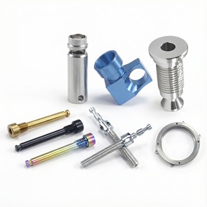 Özel Titanyum Alaşımlı Parça Civata Vida Konnektörü Dar Toleranslı Hafif Eloksallı Renkli Hassas CNC İşleme - Product Image 1